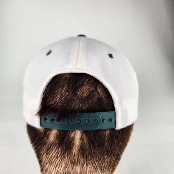 VTG Kudzu Ohio Bobcats Bar Adjustable Hat White Green Snapback Cap Hats - Picture 7 of 11